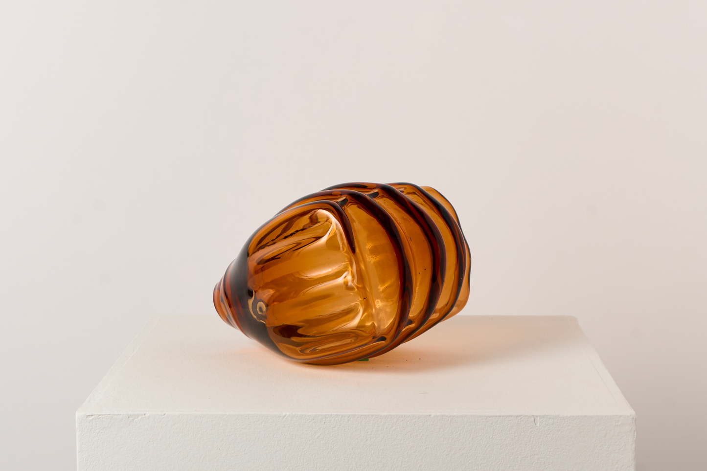 Artwork by Anni Eckerman - Glas formed by wood brown