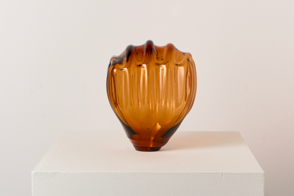 Artwork by Anni Eckerman - Glas formed by wood brown