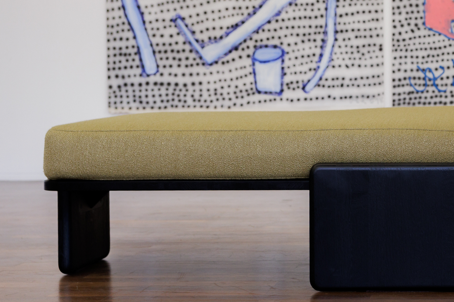 NANA Daybed - Bouclé retro grün