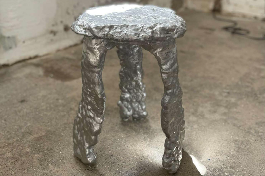 Artwork by Stina Henriksson - unique stool sculpture