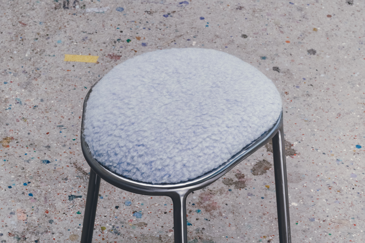 Hocker Fusette - hellblau