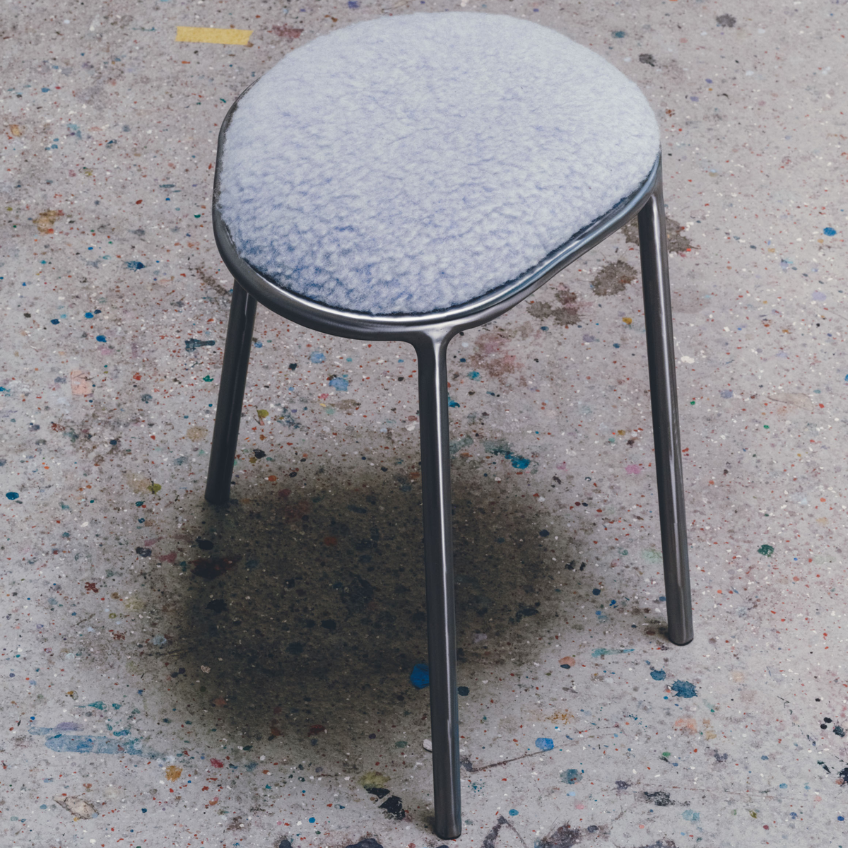 Stool Fusette light blue